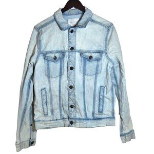 Aeropostale Unisex Light Wash Blue Denim Casual Trucker Jean Jacket Size Medium